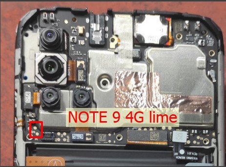 Xiaomi Redmi Note9 4g Test Point / EDL Point